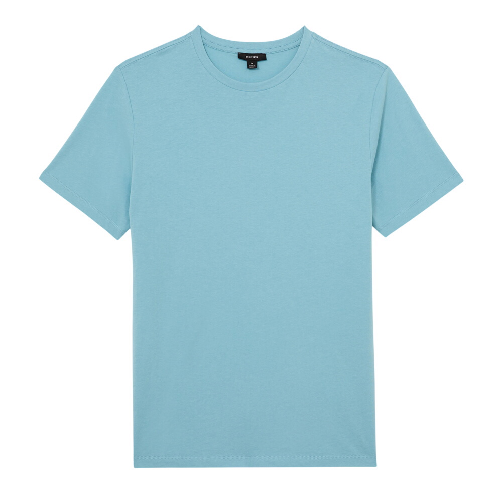 REISS Bless Cotton Crew-Neck Tailored-Fit T-Shirt
